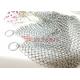 6x6 Round Kitchen Chain Mail Scrubber For Pans Skillets Cleaning