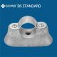 BS4568 20mm-32mm Hospital Saddles Galvanised With Base