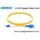 OS2 9/125 Patch Cord Accessories , SM Duplex FTTH Jumper Cord 30 Meter Length