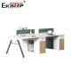 Workstation Furniture 4 Person Office Desks With Partition Screens