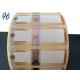 Custom Holographic Tax Stamp Duty Stickers Industrial Adhesive Security Design Rainbow Printing