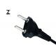 Brazil Standard Washer And Dryer Power Cord / Round 2 Prong Appliance Cord 2.5/10A