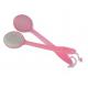 Pink Plastic Household 38cm Extra Long Handled Body Brush for Bathtub