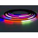 12V 24V Flexible RGB LED Neon Light 16x16mm 20x20mm Black Color Addressable