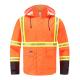 Flame Resistant Rain Proof Workwear Offshore Hi Vis Jacket Liquid Chemical Resistant