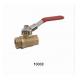 Brass forging Ball Valve 10008 with locking handle and shotting brass color 600PSI