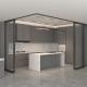 OEM Aluminum Modular Kitchen With Pantry Cabinets Glass Door