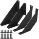 Black Plating Heavy Duty L-Shaped Wall Floating Shelf Bracket with 4mm/6mm Thickness