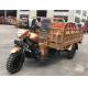 Three Wheel Motorcycle Scooter Cargo Tricycle Trike Petrol Type With Driver Cabin Water Cooling