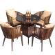 Outdoor Patio Rattan Chair and Table Set, Garden Wicker Dining Chairs with Weatherproof & UV-Resistant Design for Balcony, Terrace, or Open Deck