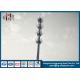 Q235 Microwave Towers Mobile Cell Phone Tower With Four Platforms