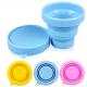 Creative folding cups they carry, food-grade silicone cup, travel mug telescopic