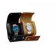 PU Leather Wrist Watch Packaging Box Custom Logo 3.9*3.2*2.7 in