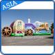 Outdoor Inflatable Horse Carriage Jumping Castle with Slide For Children