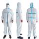 Custom Made Disposable Body Suit , Breathable Disposable Coveralls