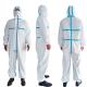 SMS Nonwoven Disposable Protective Coverall , Disposable Protective Suit