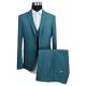 Deep Green Tailored Mens 3 Pieces Suit Office Business Breathable Anti Wrinkle
