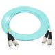 Duplex Multimode Fiber Optic Cable OM3 OM4 FC UPC To FC UPC