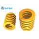 Yellow Industrial Light Duty Die Springs Low Load Injection 60Si2MnA Material OD 12mm 14mm