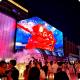 LED Grille Screen Huge Curtain Frameless SMD2020 For Window Advertising
