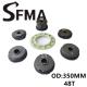 350MM Connection Final Drive 48Teeth Excavator Accessories