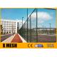 PVC Coated Wire Mesh Diamond Cyclone Chain Link Fence 5.0m For Basketball Courts