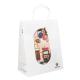 8 Color Flexo Printing Shopping Handle Bags For Restaurant / Grocery / Food