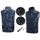 Camouflage Fan Cooled Jacket Wearable Fan Cooling Vest 100 Polyester