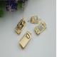 Custom zinc alloy gold metal decorative handbag press lock for purse
