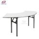 Foldable Half Moon Hotel Banquet Table PVC Plywood combination