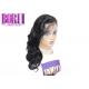 180% Density Full Lace Human Hair Wig , Body Wave Full Lace Wig Brazilian Natral Color
