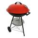 Outdoor Cooking Round Charcoal BBQ Grill with Wheels 17 Inches Garden Picnic Camping