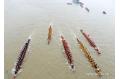 Boat race marks China's traditional Dragon Boat Festival