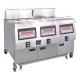 25x3L Electric 3-Tank Fryer / Four -Basket Commercial Electric Fryer With Cabinet