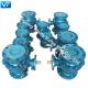 OEM ODM PN40 Flanged WCB Ball Valve DN250 Blue With Two Valve Seats
