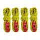 Multi Functional 3mm Thick Braided Rope Reflective Tent Cord 550Lbs