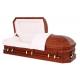 Poplar Material Funeral Coffins And Caskets SWC08 With Crepe Interior