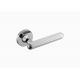 Nickel Chrome Door Handle With Escutcheon Lock Long and thin Door Lever With Rose Support Customize leaves Shape