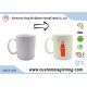 Cold Color Changing Eco Friendly Mugs Amazing White Ceramic