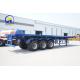 3axles Fuwa Flatbed Semi Trailer with Techinical Spare Parts Support