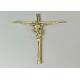 37×13.7cm Gold Color PP Material Coffin Cross