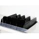 Plastic Auto Feed Merchandise 50mm 20mm Gravity Feed Cooler Shelving
