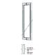 Stainless steel door handle HL6012, dia38 X 600