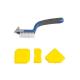 5in1 Silicone Grout Tool Set With Grout Brush 3 Yellow Grout Smoothers