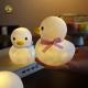 Vinyl Cartoon Decorative Bedside Table Lamp Creative Cute Duck Nightlight