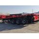 Container Flatbed Truck Trailer 60t Semi 3 Axles 40FT Feet