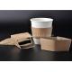 Disposable Paper Cup Accessories Cardboard Paper Sleeves For Coffee Cups