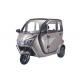 ABS Door Enclosed Electric Trike Automatic Window With 65 Km Driving Range