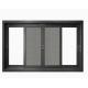 80mm Width Horizontal Opening Aluminum Casement Glass Windows For Commercial Buildings