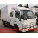 High quality new Japan ISUZU 4*2 LHD double cabs 2tons fresh meat cooling van truck for sale,fruits refrigerated truck